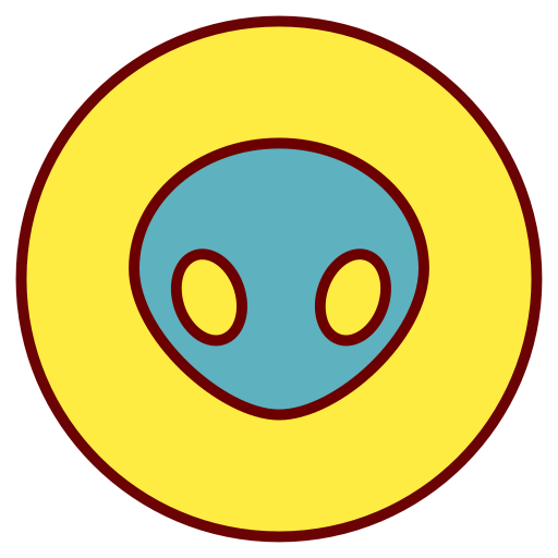 Alien svg vector icon