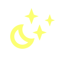 moon, stars svg vector icon
