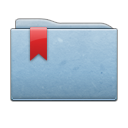 folder,blue,ribbon icon