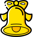 bell, christmas, xmas svg vector icon