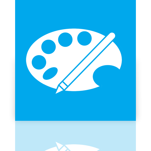 mirror, paint icon