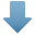 arrow, down icon