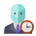 admin,clock icon