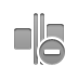 space,evenly,horizontal,delete icon