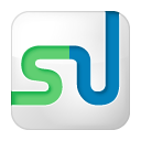 box, social, stumbleupon, white icon