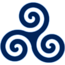 blue,triskele,knot,knotting icon
