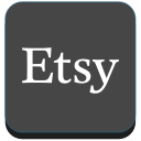 etsy, media, social svg vector icon