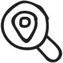 find, location, magnifier, map, pin, search, searchmap svg vector icon