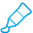 basic, blue, paint, tube icon