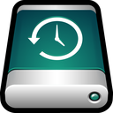 back up, backup, drive, external, machine, storage, time icon