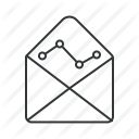email, letter, mail, message, monitoring, report, send report icon