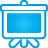 basic, blue, presentation icon