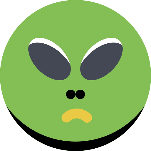Alien svg vector icon