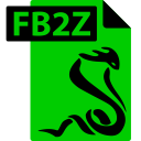 fb2z, fictionbook, file, format, sumatrapdf svg vector icon