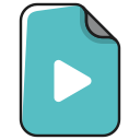 audio, documents, file, media, movie video, music, player svg vector icon