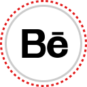 behance, logo, social svg vector icon