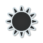 sticker, sun, weather icon