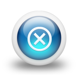 glossy,blue,delete,del,remove icon