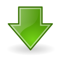 down, go svg vector icon