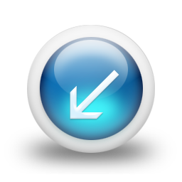 glossy,blue,orb icon