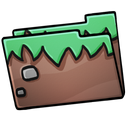folder, grass icon