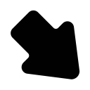 arrow, down, right svg vector icon