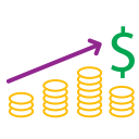 diagram, graph, , money svg vector icon