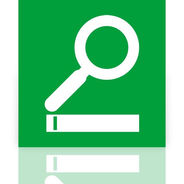 mirror, search icon