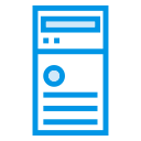 computer, computing, cpu, desktoppc, multimedia, pc, processor svg vector icon