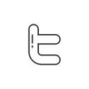 social media, twitter, twitter button, twitter logo svg vector icon