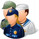 group, militarypersonnel icon