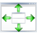 fit, view, window icon