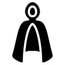 cloak, harry, invisibility, potter, solid svg vector icon