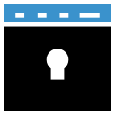browser, lock, protection, web svg vector icon
