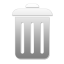 trash,empty,closed,recycle bin,blank icon