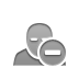 user,sleep,delete icon