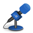 brightblue, foam, mic icon