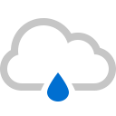 cloud, raindrop svg vector icon