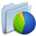 chart,folder,badged,graph icon