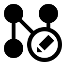 edit, network, sans svg vector icon