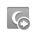 red,crescent,right icon