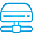 basic, blue, drive, hard, network icon