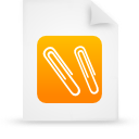 document, file, orange, paper icon