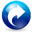 arrow, blue, next, redo, right icon