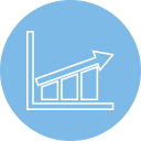 analytics, chart, statistics, stats svg vector icon