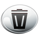 recycle,bin,silver icon