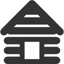 log,cabin icon