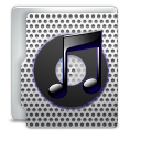 itunes,metal icon