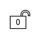 lock, open svg vector icon