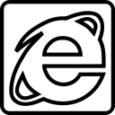explorer, outline, social svg vector icon